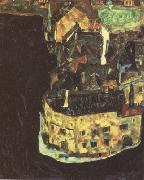 Egon Schiele City on the Blue River II (mk12) oil painting